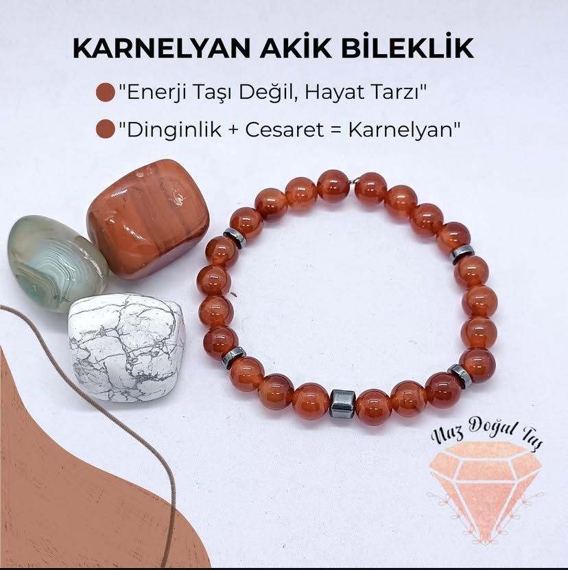 Akik Doğal Taş Bileklik