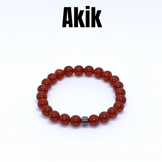 Akik Doğal Taş Bileklik
