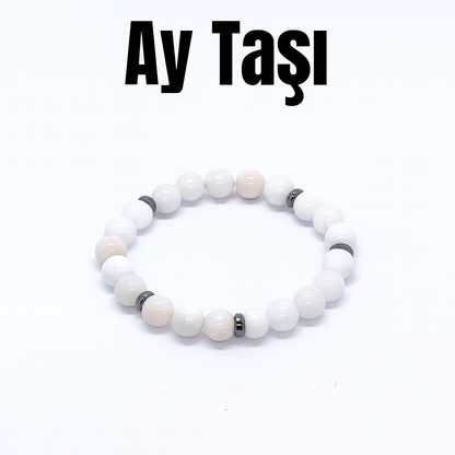 Ay Taşı Doğal Taş Bileklik